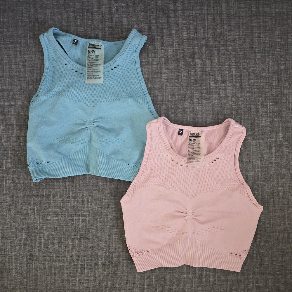 Gymshark Pink & Teal Workout Tops